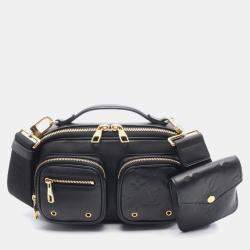 مملوكة مسبقًا حقيبة لوي فويتون كروس بودي وأكتاف جلد أسود فائدية