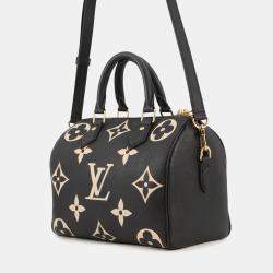 مملوكة مسبقًا Louis Vuitton Speedy Bandouliere 25 Black Monogram Empreinte Leather Top Handle Bag