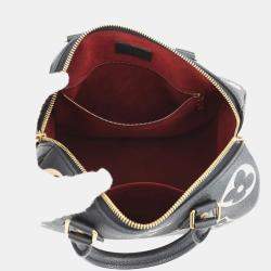 مملوكة مسبقًا Louis Vuitton Speedy Bandouliere 25 Black Monogram Empreinte Leather Top Handle Bag