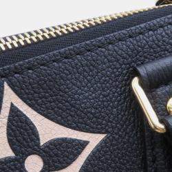 مملوكة مسبقًا Louis Vuitton Speedy Bandouliere 25 Black Monogram Empreinte Leather Top Handle Bag