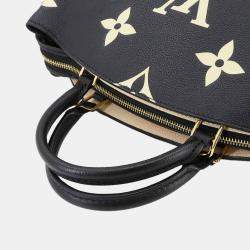 Pre Owned حقيبة كتف لويس فيتون بيتيت باليه بي إم مونوغرام امبرينت بلونين جلد أسود وبيج