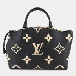 Pre Owned حقيبة كتف لويس فيتون بيتيت باليه بي إم مونوغرام امبرينت بلونين جلد أسود وبيج