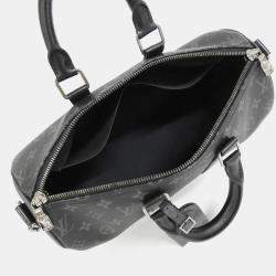 مملوكة مسبقًا Louis Vuitton Monogram Eclipse Keepall Bandouliere 35Cm Boston Bag
