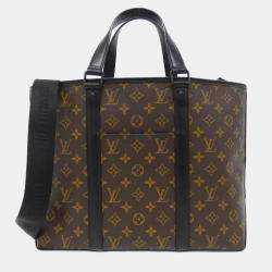 مملوكة مسبقًا Louis Vuitton Monogram Macassar Weekend Tote Gm Handbag