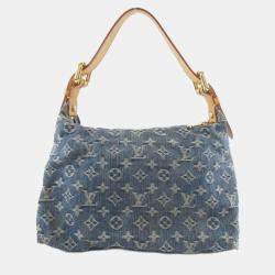 Pre Owned Louis Vuitton Monogram Denim Baggy Pm Shoulder Bag