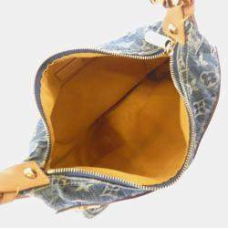 Pre Owned Louis Vuitton Monogram Denim Baggy Pm Shoulder Bag