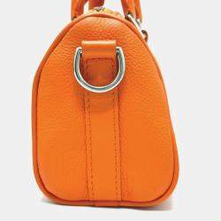 مملوكة مسبقًا Louis Vuitton Aerogram Keepall Xs 2-Way Shoulder Bag Leather Orange