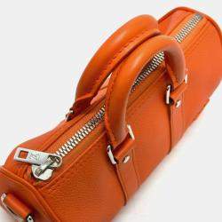 مملوكة مسبقًا Louis Vuitton Aerogram Keepall Xs 2-Way Shoulder Bag Leather Orange