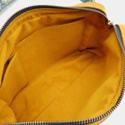 Pre Owned Louis Vuitton Monogram Denim Bum Bag Waist Shoulder Blue