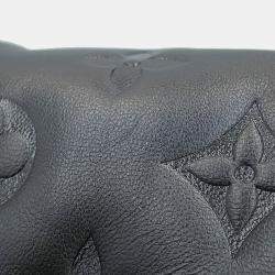 Pre Owned حقيبة كتف لويس فيتون سلسلة بوشت كوسان جلد حمل أسود