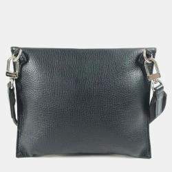 Pre Owned Louis Vuitton Squared Collection Trio Black Monogram Denim Taurillon Leather Bag Set