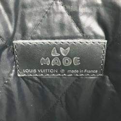 Pre Owned Louis Vuitton Squared Collection Trio Black Monogram Denim Taurillon Leather Bag Set