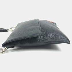 Pre Owned Louis Vuitton Squared Collection Trio Black Monogram Denim Taurillon Leather Bag Set