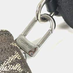 Pre Owned Louis Vuitton Squared Collection Trio Black Monogram Denim Taurillon Leather Bag Set