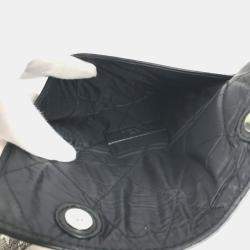 Pre Owned Louis Vuitton Squared Collection Trio Black Monogram Denim Taurillon Leather Bag Set