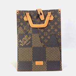 مملوكة مسبقًا حقيبة يد لويس فيتون داميير جاينت ميني توت كانفاس بنية