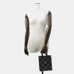 مملوكة مسبقًا حقيبة لوي فيتون ساك بلات صغيرة دامير تشيكر بورد