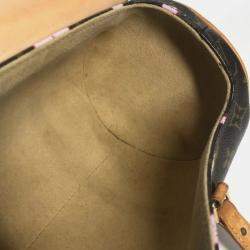 Pre Owned Louis Vuitton Monogram Cherry Blossom Papillon Tote Bag Canvas Brown