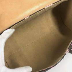 Pre Owned Louis Vuitton Monogram Cherry Blossom Papillon Tote Bag Canvas Brown