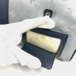 مملوكة مسبقًا حقيبة بوسطن لوي فيتون ساتالايت كييبال باندوليير 50 كانفاس جلدي فضي مونوجرامي