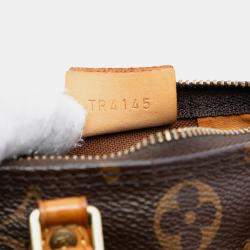 مملوكة مسبقًا حقيبة لويس فيتون نانو سبيدي باندوليير مونوجرام بني