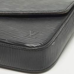 Pre Owned Louis Vuitton Black Epi Leather Pochette Felicie Bag