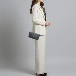 Pre Owned Louis Vuitton Black Epi Leather Pochette Felicie Bag