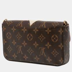 مملوكة مسبقًا Louis Vuitton Brown Monogram Lovely Birds Pochette Felicie