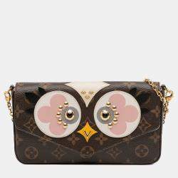 مملوكة مسبقًا Louis Vuitton Brown Monogram Lovely Birds Pochette Felicie