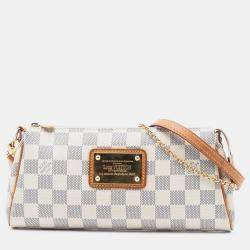 Pre Owned Louis Vuitton White Damier Azur Eva