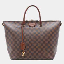 مملوكة مسبقًا Louis Vuitton Brown Damier Ebene Belmont MM