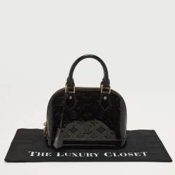 Pre Owned Louis Vuitton Alma BB Amarante Monogram Vernis Bag
