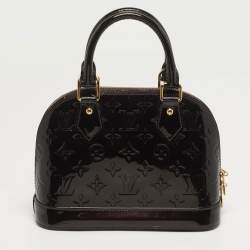 Pre Owned Louis Vuitton Alma BB Amarante Monogram Vernis Bag