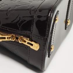 Pre Owned Louis Vuitton Alma BB Amarante Monogram Vernis Bag