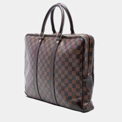 مملوكة مسبقًا مستندات لويس فويتون بورت فواياج بني دامير إبيني بحجم صغیر
