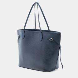 Pre Owned Louis Vuitton Blue Epi Neverfull MM