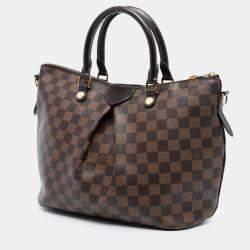 Pre Owned Louis Vuitton Brown Damier Ebene Siena MM