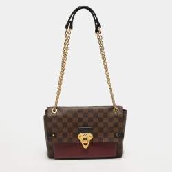 Pre Owned Louis Vuitton Vavin PM Bordeaux Damier Ebene Canvas Bag