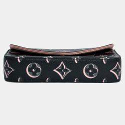 مملوكة مسبقًا حقيبة لوي فيتون فيليسي جو 2022 مونوغرام أسود/وردي 'فال فور يو'