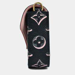 مملوكة مسبقًا حقيبة لوي فيتون فيليسي جو 2022 مونوغرام أسود/وردي 'فال فور يو'