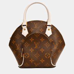 مملوكة مسبقًا Louis Vuitton Monogram White Accent Leather 'Elipse BB' Top Handle with Strap