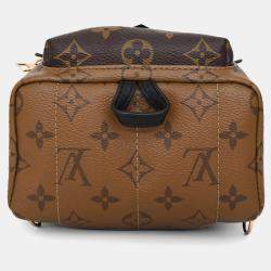 Pre Owned Louis Vuitton 2017 Reverse Monogram Mini Palm Spring with 2 straps
