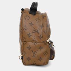 Pre Owned Louis Vuitton 2017 Reverse Monogram Mini Palm Spring with 2 straps
