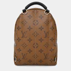 Pre Owned Louis Vuitton 2017 Reverse Monogram Mini Palm Spring with 2 straps