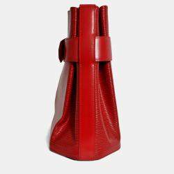 Pre Owned Louis Vuitton 1996 Red Epi Leather 'Sac d'Epaule' Shoulder Bag