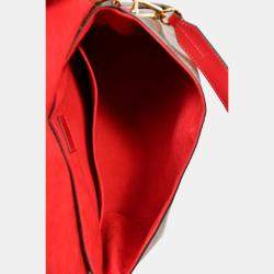 مملوكة مسبقًا Louis Vuitton Brown Beaubourg MM Logo Crossbody Bag