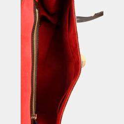 مملوكة مسبقًا Louis Vuitton 2011 Brown Canvas Damier Ebene GM Bergamo Tote