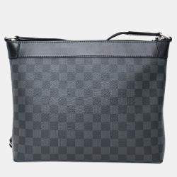 Pre Owned حقيبة مراسل ب م دامير جرافيت لويس فيتون