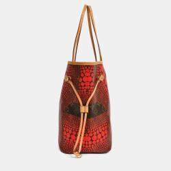 مملوكة مسبقًا Louis Vuitton x Yayoi Kusama 2012 Monogram Red Wave Neverfull MM Tote