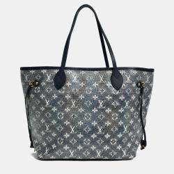 مملوكة مسبقًا Louis Vuitton Iridescent Blue Monogram MM Neverfull